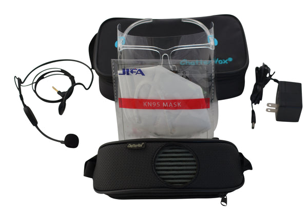 ChatterVox Complete Plus, ChatterShield, and the KN95 Mask – ChatterVox